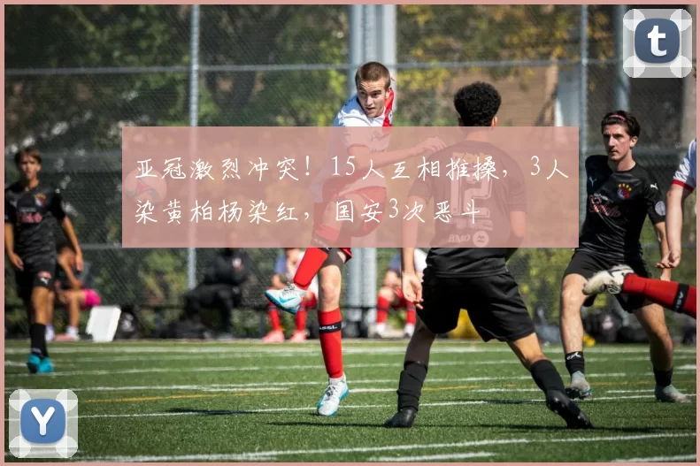 亚冠激烈冲突！15人互相推搡，3人染黄柏杨染红，国安3次恶斗
